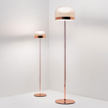 FontanaArte - Lampada da terra Equatore colore oro rosa
